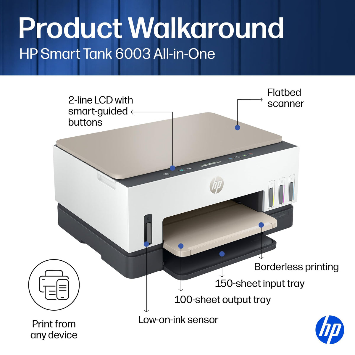 HP Printer 9B5C8A#B1H, one size – view 4