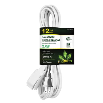 Power By GoGreen Power Cord GG-24712, 12 ft