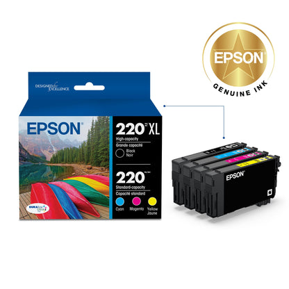 Epson Inkjet Printer Ink T220XL-BCS, 4 Count – view 2