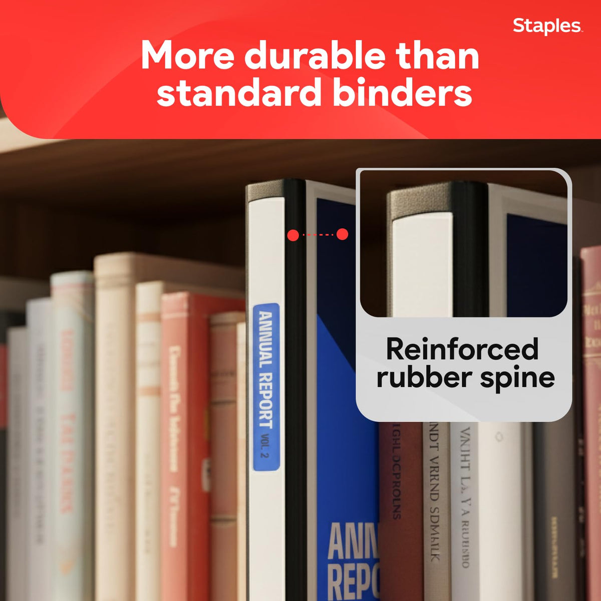 Staples Storage Binder 13403/22710, 1-Inch – view 4