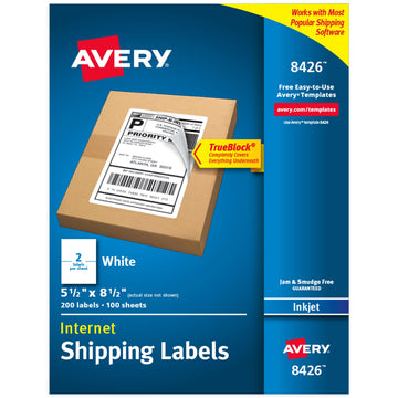 Avery Label 8426, One Size, 200 Count