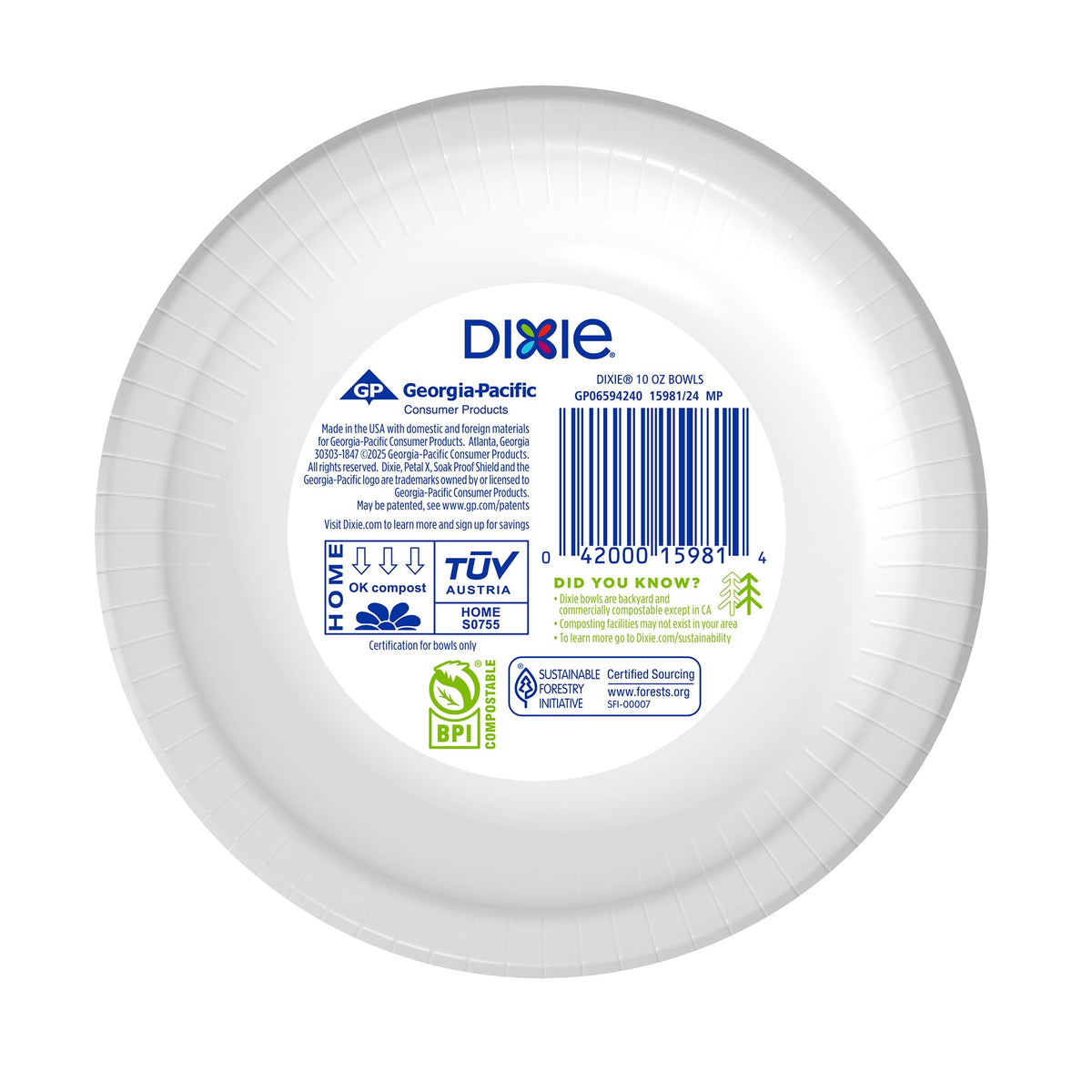 Dixie Dishware Bowl 15981, 72 Count – view 7