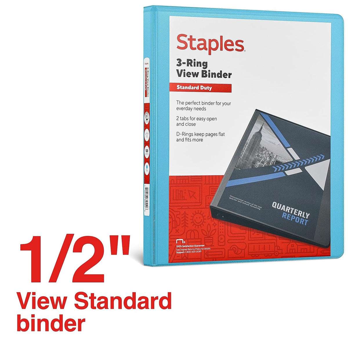 Staples Storage Binder 26429-CC, 0.5-Inch – view 2