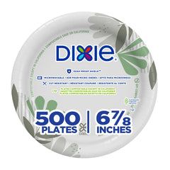 Georgia-Pacific Dishware Plate UX7WS, 125 Count (Pack of 4), 500 Count
