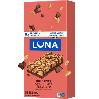 Luna Bar Snack Food Bar 210002, 15 Count