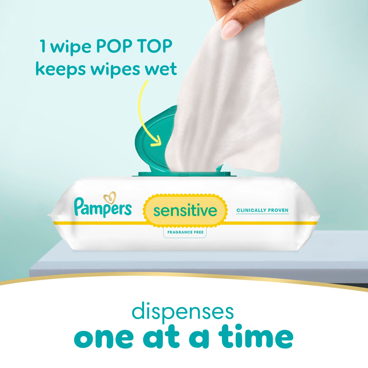 Pampers Skin Cleaning Wipe PAM87087, 56 Count (Pack of 3), 168 Count – view 9