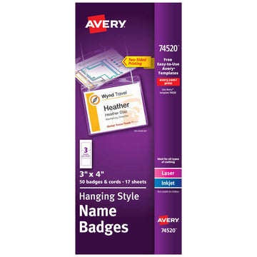 Avery Badge Holder 74520, 50
