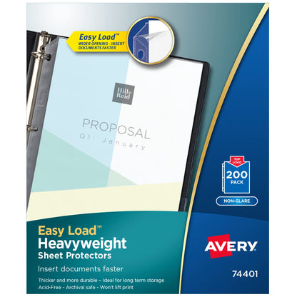 Avery Card Document Sleeve 74401, 8.5 x 11 in