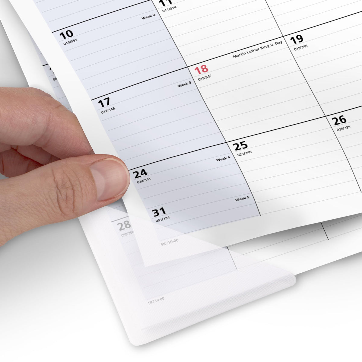 AT-A-GLANCE Calendar SK71000, 18"W x 11"H – view 6