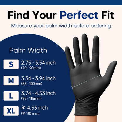 Supmedic Protective Glove SKF-Black, Large, 100 Count – view 6