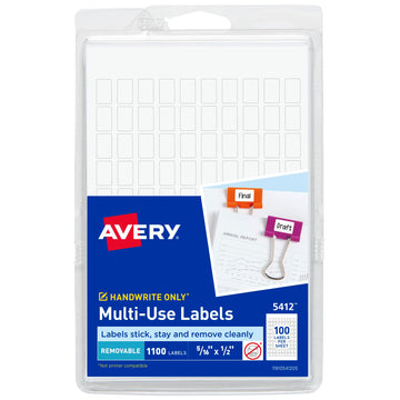 Avery Label 5412, 5/16 in. X 1/2 in.