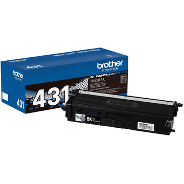 Brother Laser Printer Toner TN431BK, Standard Yield
