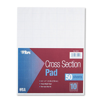 Tops Blank Book 35101, 10 Squares/Inch 50 Sheets