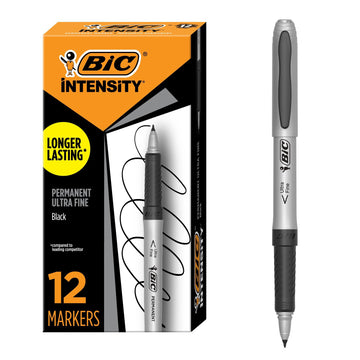 BIC Marking Pen GPMU11-BLK, 12 Count