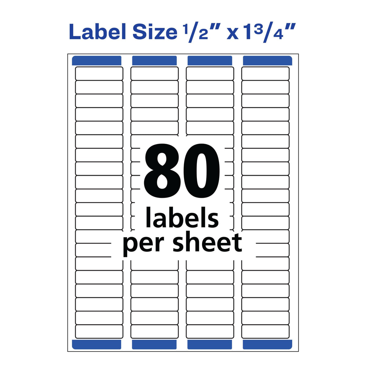 Avery Label 5167, 1/2" x 1 3/4", 8 Count – view 5