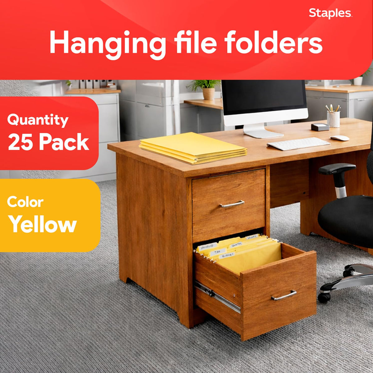 Staples File Folder 163519, 25 Count – view 2