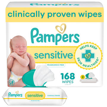 Pampers Skin Cleaning Wipe PAM87087, 56 Count (Pack of 3), 168 Count