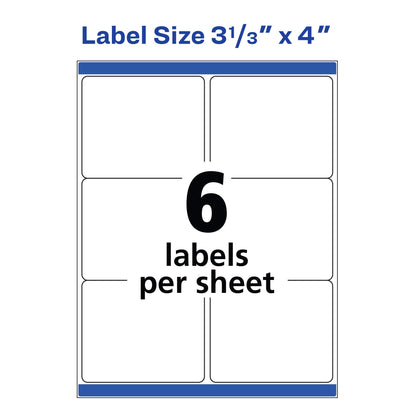 Avery Label 8464, 3 1/3" x 4", 600 Count – view 5