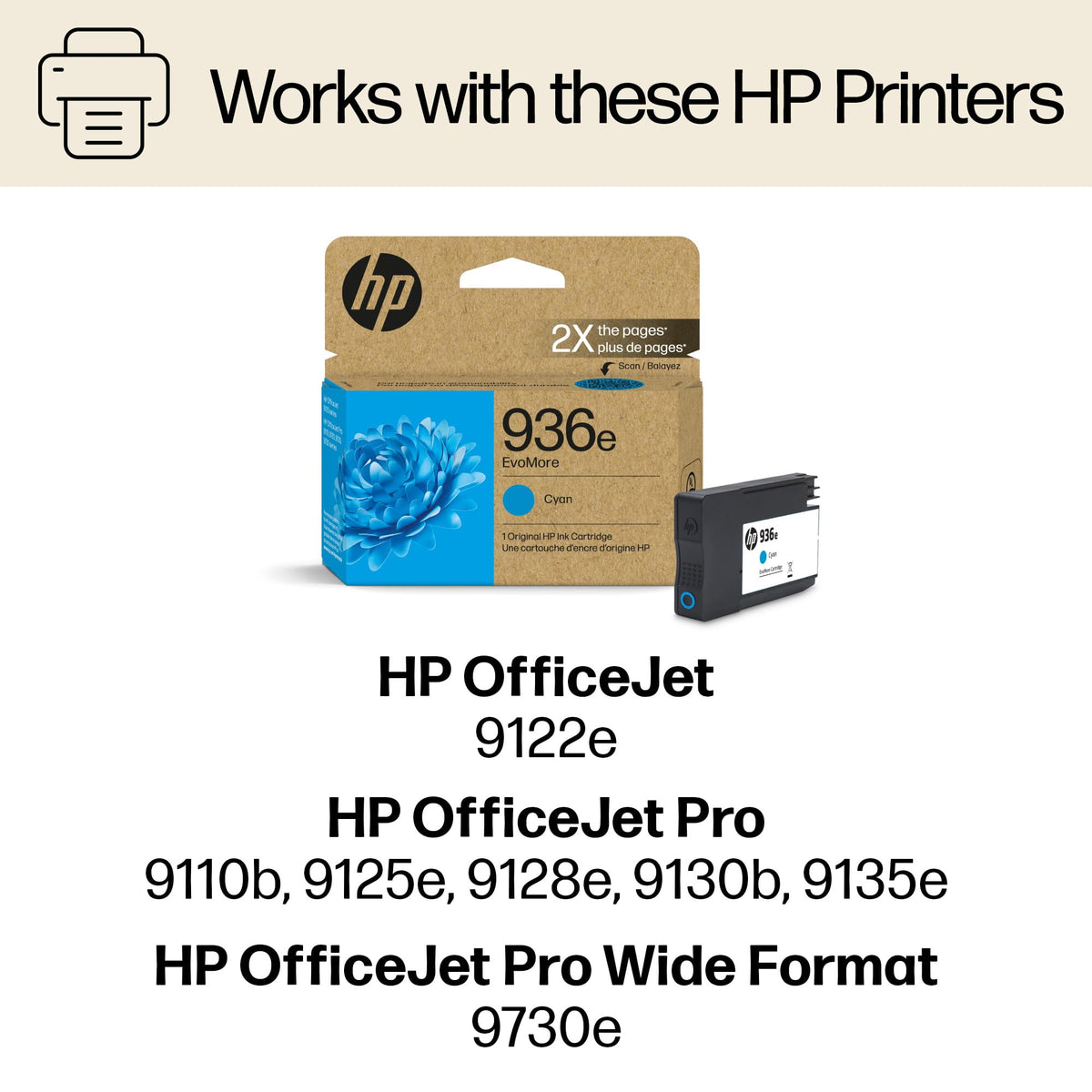 HP Inkjet Printer Ink 4S6V3LN – view 2