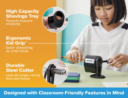 Bostitch Pencil Sharpener MPS1-BLK, 2.68"D x 5.5"W x 4.33"H – view 5