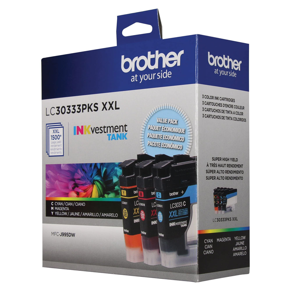 Brother Inkjet Printer Ink LC30333PKS, high yield, 3 Count – view 3