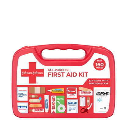 Band-Aid First Aid Kit 00381372020453, 160 Piece