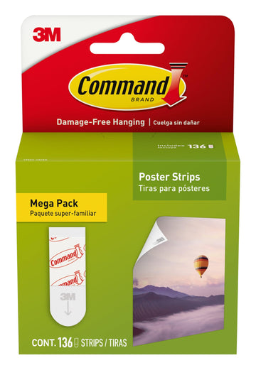 Command Adhesive Tapes 17024-136ES, 136 Strips
