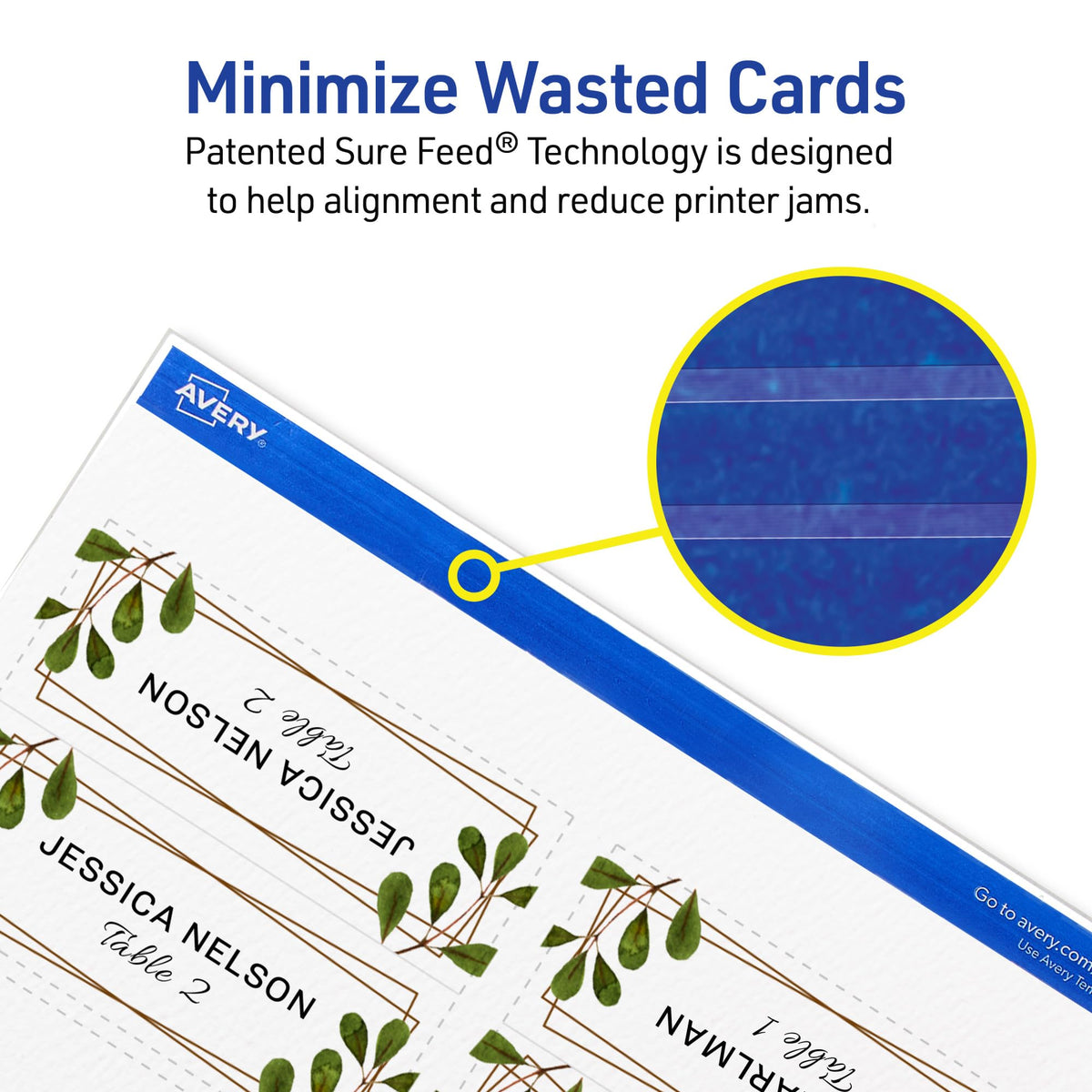 Avery Card Stock 5011, 1-7/16" x 3-3/4" - 150 Cards – view 3