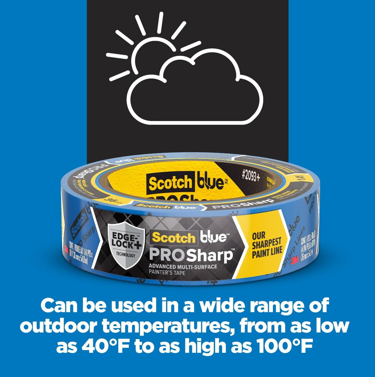 ScotchBlue Adhesive Tapes 2093+-24EC, 0.94 in x 60 yd – view 6