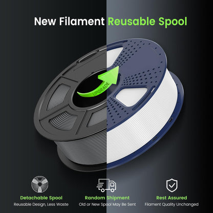 SUNLU Thermoplastic Filament PLA Plus 3D Filament SL-BK/BK, 2 kg – view 2