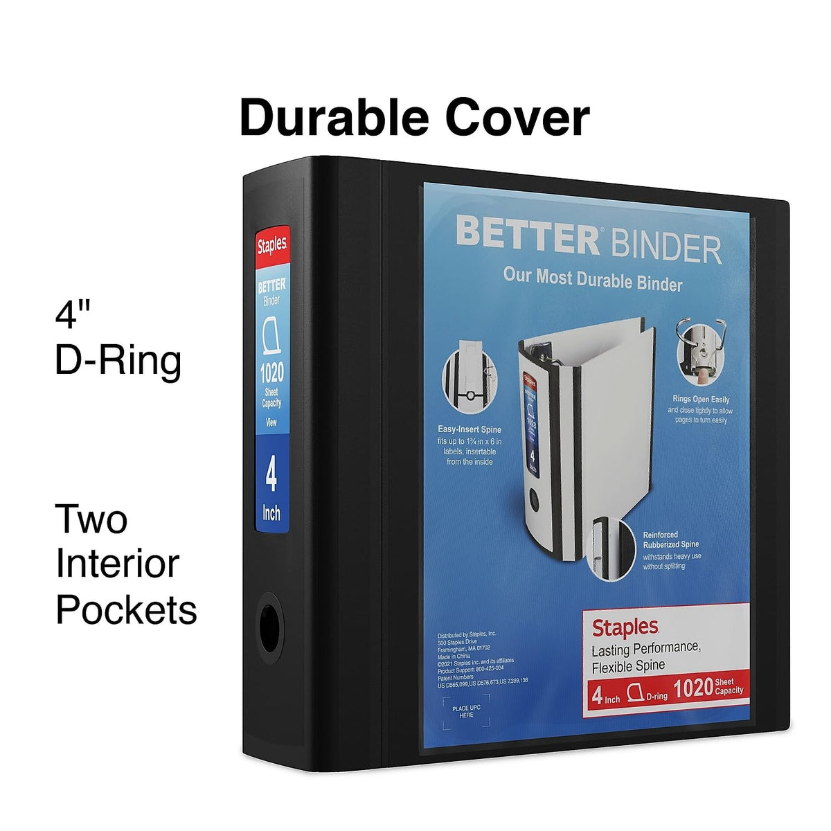 Staples Storage Binder ST55814-CC, 4-Inch – view 2