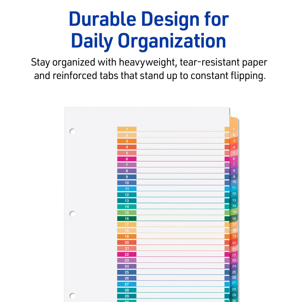 Avery Binder Divider 11129, 1-Pack, 31 Count – view 5