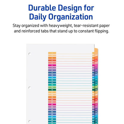 Avery Binder Divider 11129, 1-Pack, 31 Count – view 5