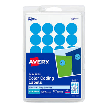 Avery Label 5461, 3/4" diameter