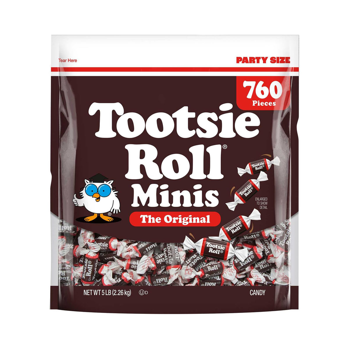 Tootsie Roll Sugar Candy 884580, 5 lbs