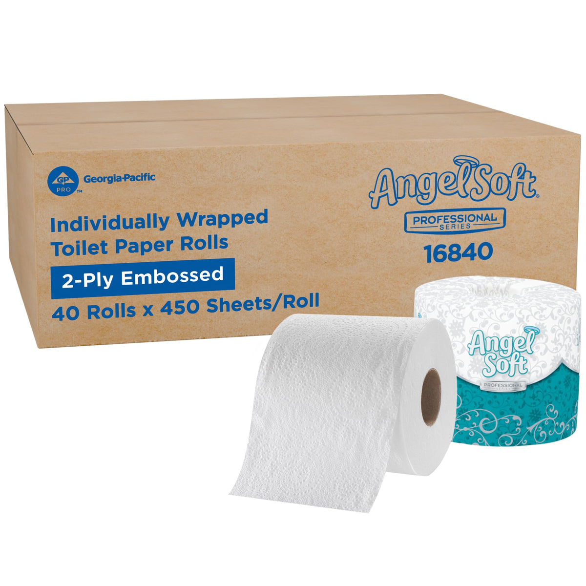Georgia-Pacific Toilet Paper 16840, 450 Count (Pack of 40)