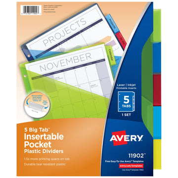 Avery Binder Divider 11902, True