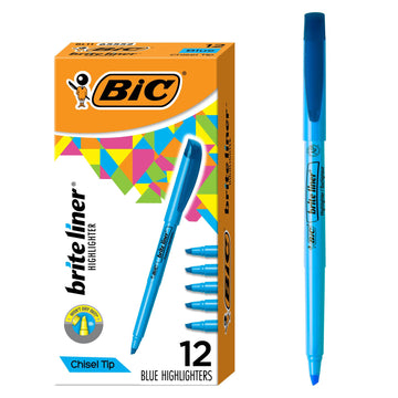 BIC Marking Pen BL11 BLU, 12 Count