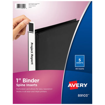 Avery Label 89103, For 1" Ring