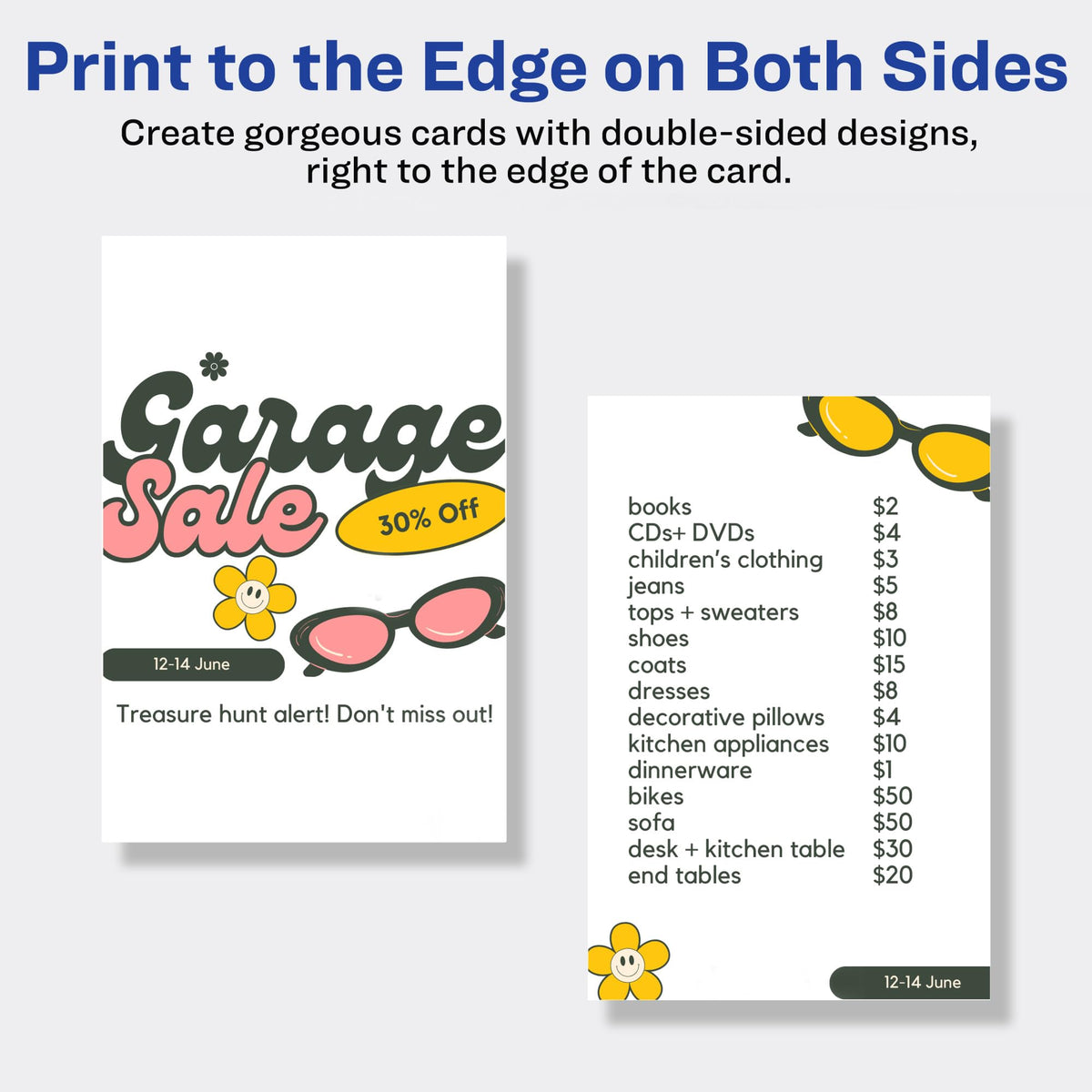 Avery Card Stock 8386, 4" x 6", 100 Count – view 5