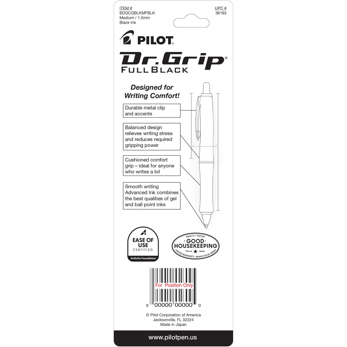 PILOT Writing Instrument 36193, 1 Count – view 2