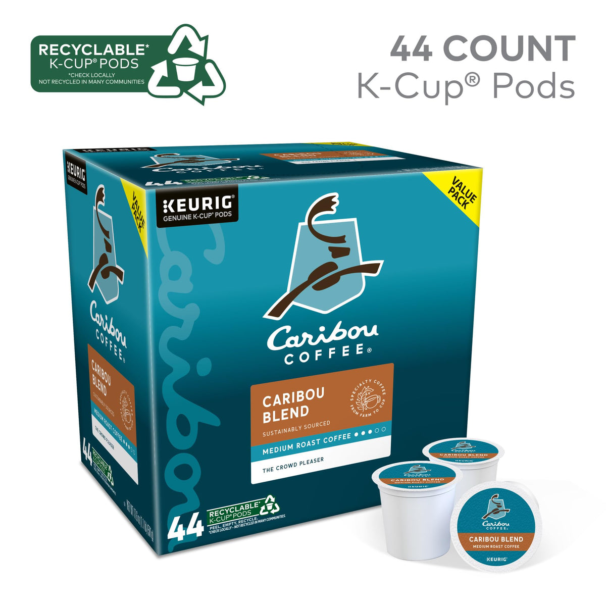 Caribou Coffee 5000330980, 44 Count – view 3