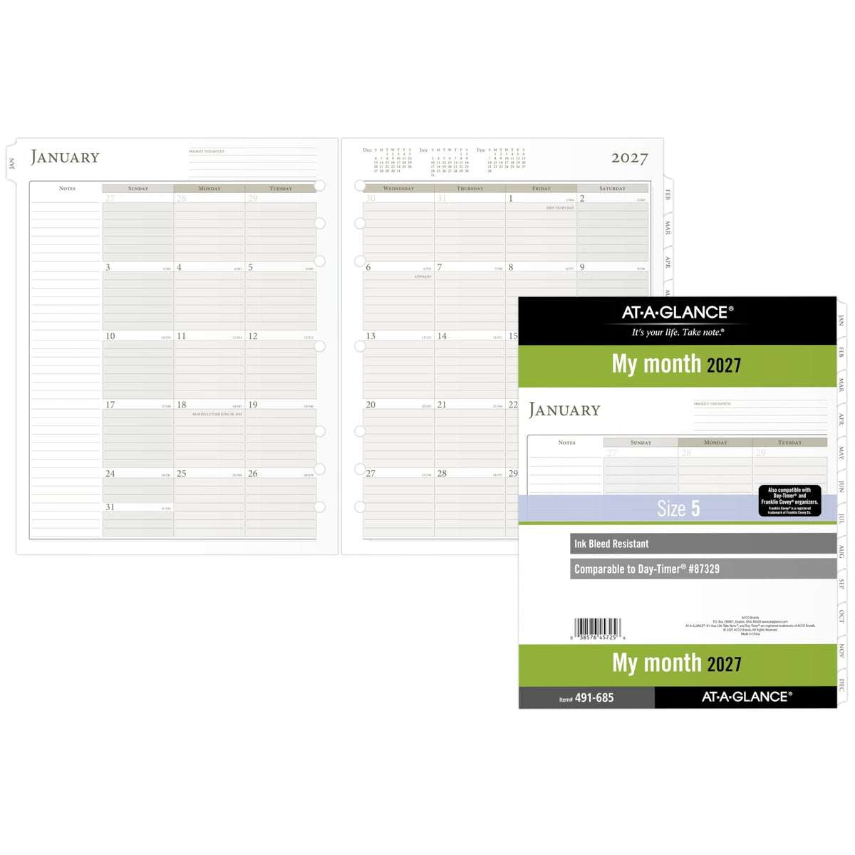 AT-A-GLANCE Planner 491-685, Size 5 Folio – view 4