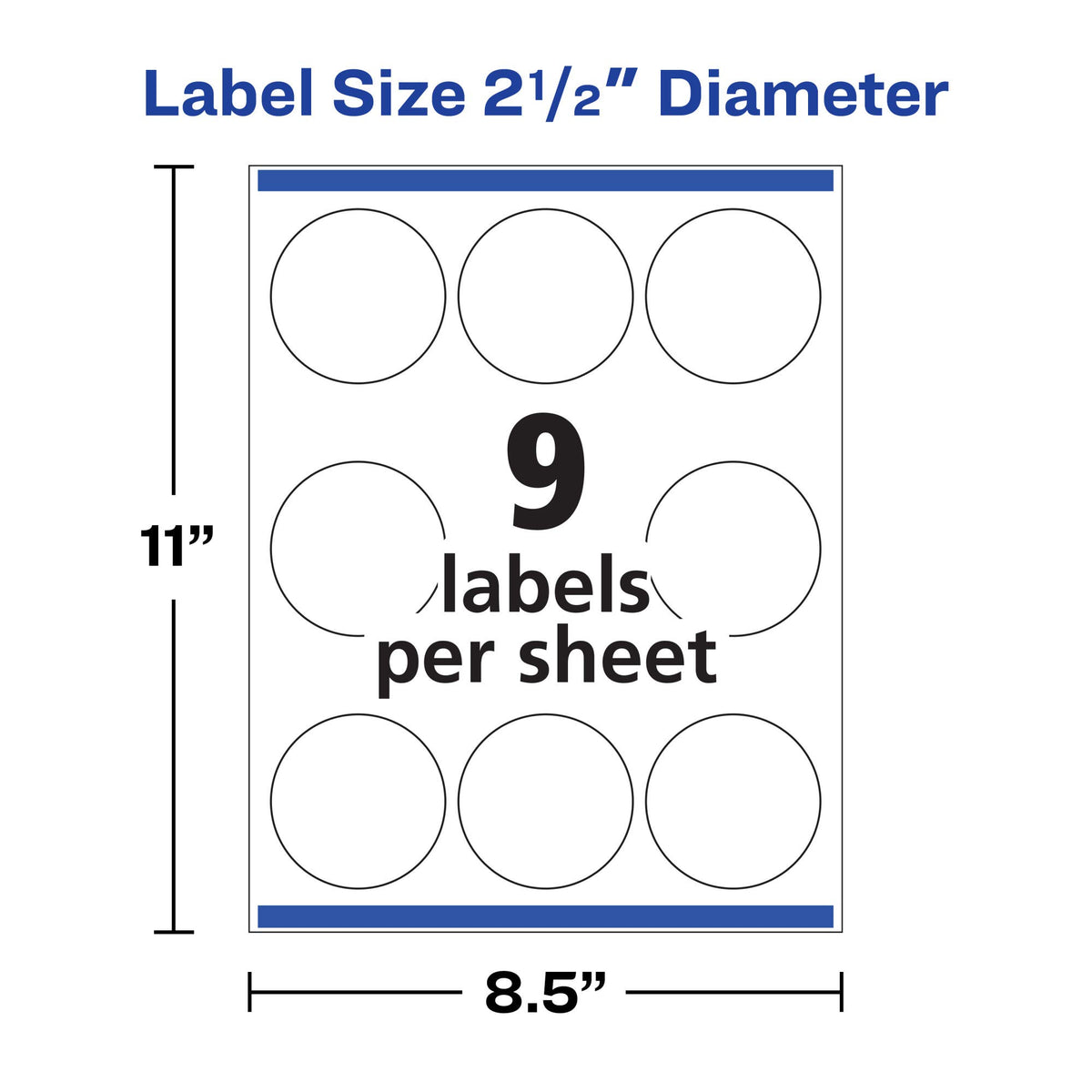 Avery Label 22830, 2.5", 90 Count – view 8