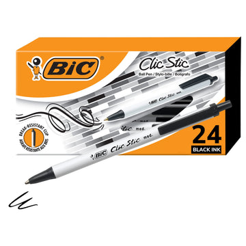 BIC Writing Instrument CSM241BLK, 24 Count