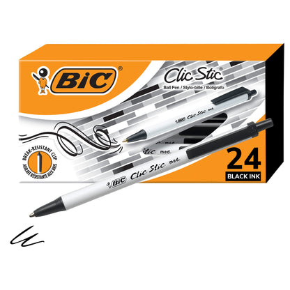 BIC Writing Instrument CSM241BLK, 24 Count