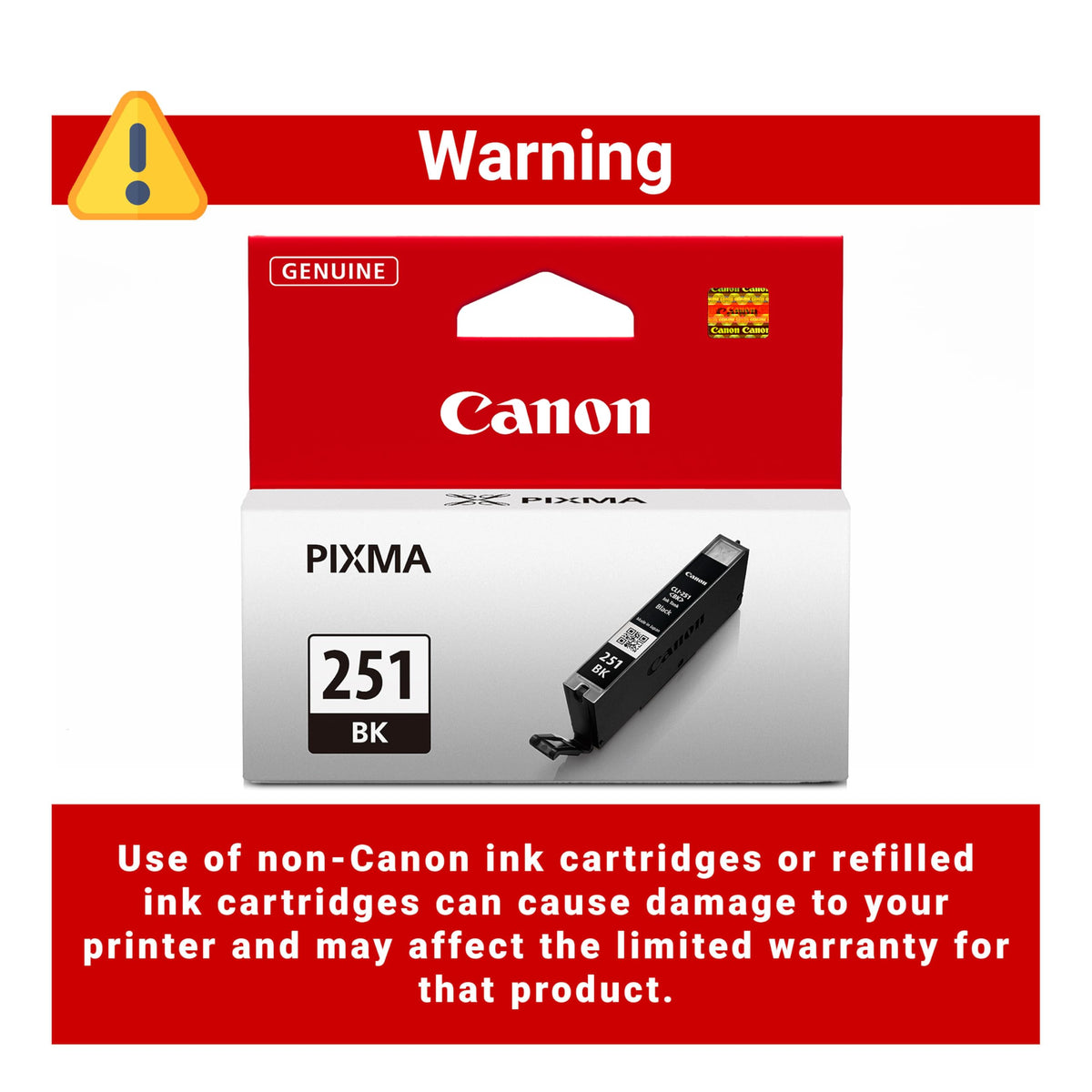 Canon Inkjet Printer Ink CLI251BK, CLI-251 BK – view 3