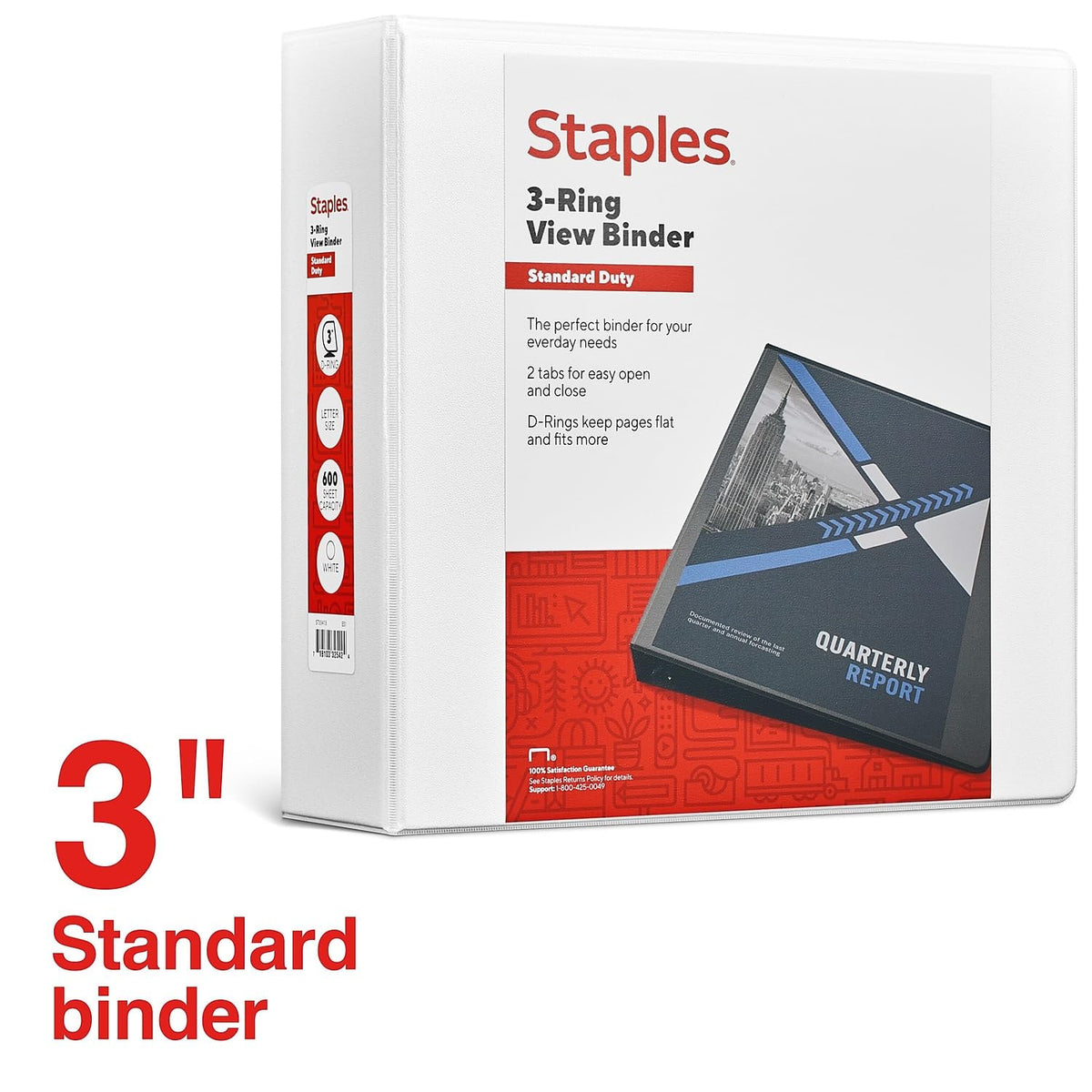 Staples Storage Binder ST55413-CC, 3-Inch – view 2