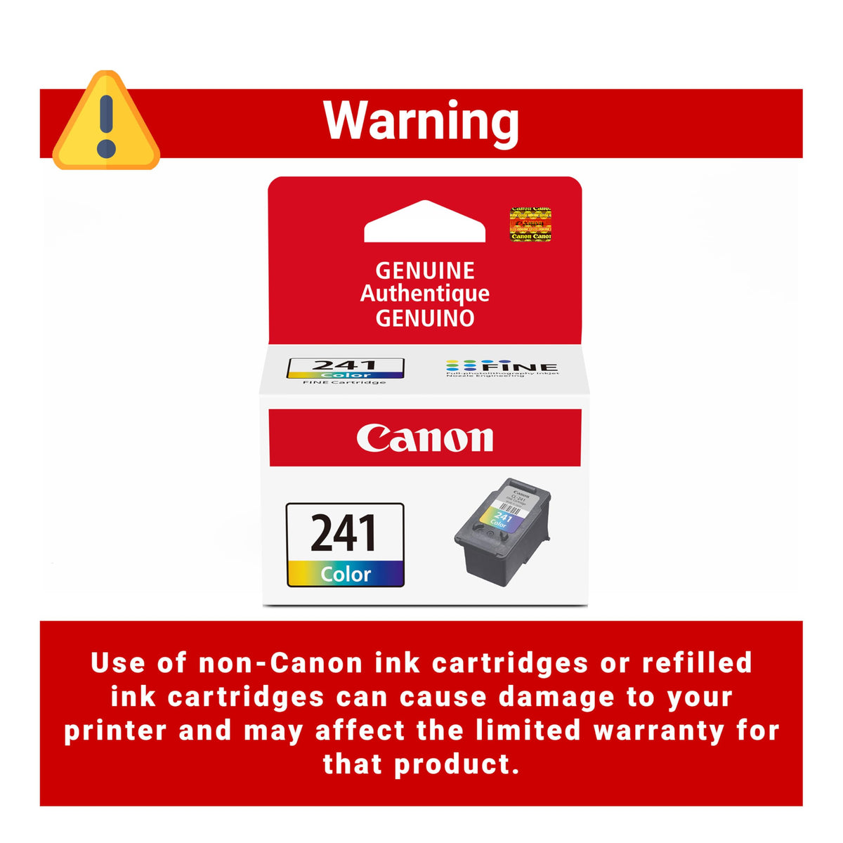 Canon Inkjet Printer Ink CL241, CL-241 Color – view 5