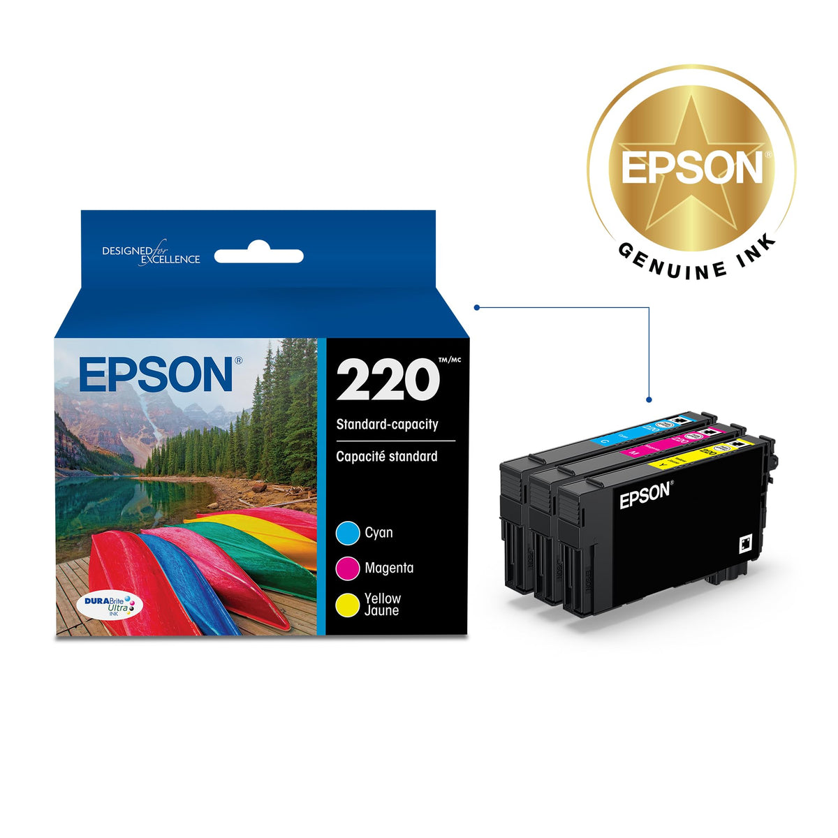 Epson Inkjet Printer Ink T220520, Standard Capacity – view 2